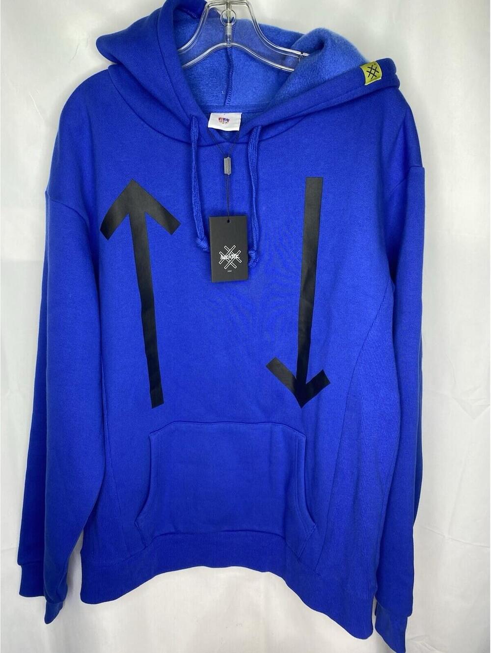 Lucid FC MMX Embroidered Blue Hoodie Size Large